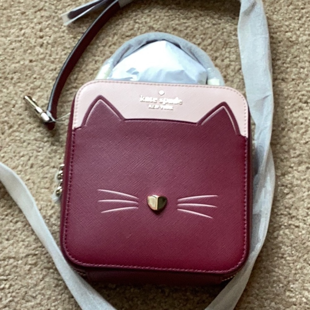 Kate spade “ meow cat daisy crossbody purse”